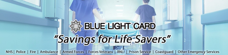 The Blue Light Discount Card Header Image
