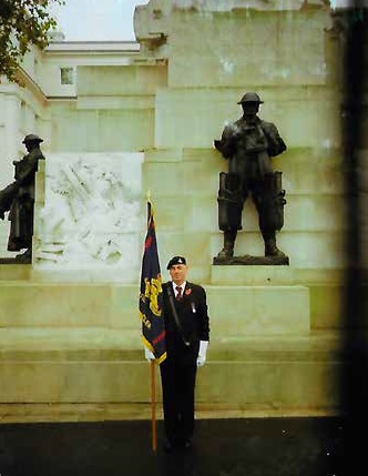 Our Standard presented at the RA Memorial Hyde Park Corner on Remembrance Day 11th November 2017
